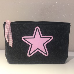 Filztasche Stern rosa